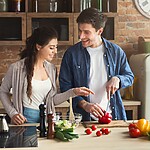 5 Ways to Support a Loved One With Diabetes (Minus the Nagging) Couple preparing vegetables together in a kitchen.