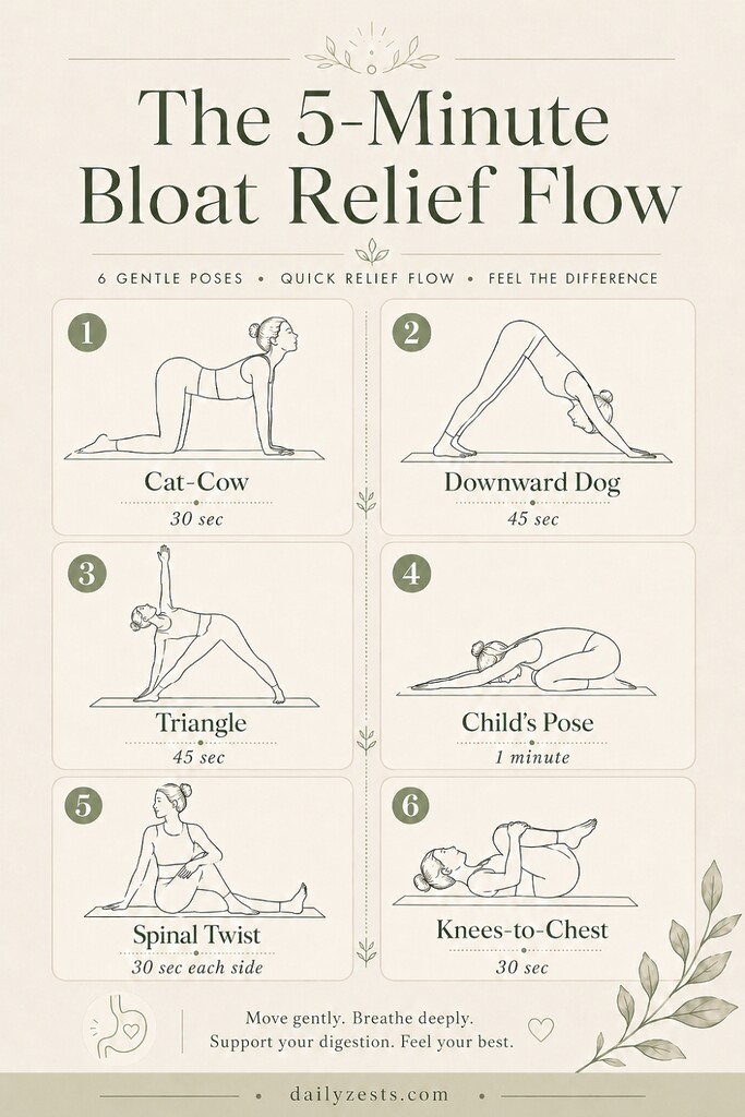 7 Yoga Poses for Bloating Relief