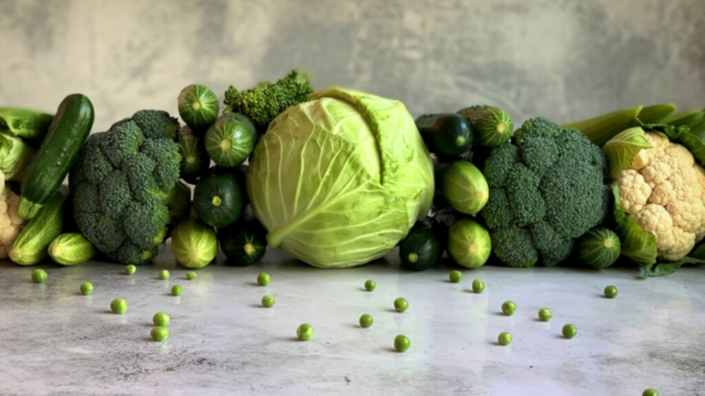 An assortment of low-carb vegetables