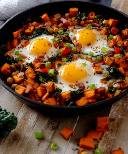 Mediterranean Sweet Potato Hash for Slow Mornings