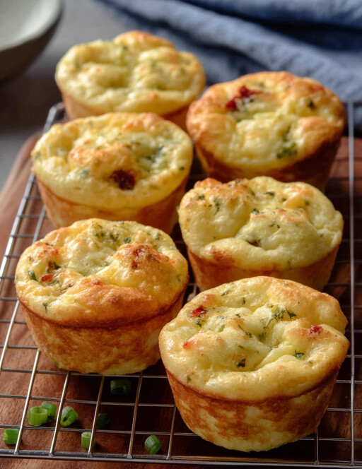 Savory Sunrise Egg Clouds - broccoli-studded