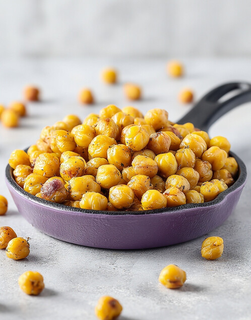 Savory Spiced Chickpea Poppers - crisp
