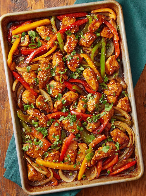 Sizzling DASH Hot Honey Chicken Sheet Pan Dinner [Weeknight Savior]