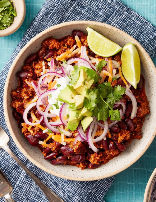 The Best Slow-Cooker Turkey Chili