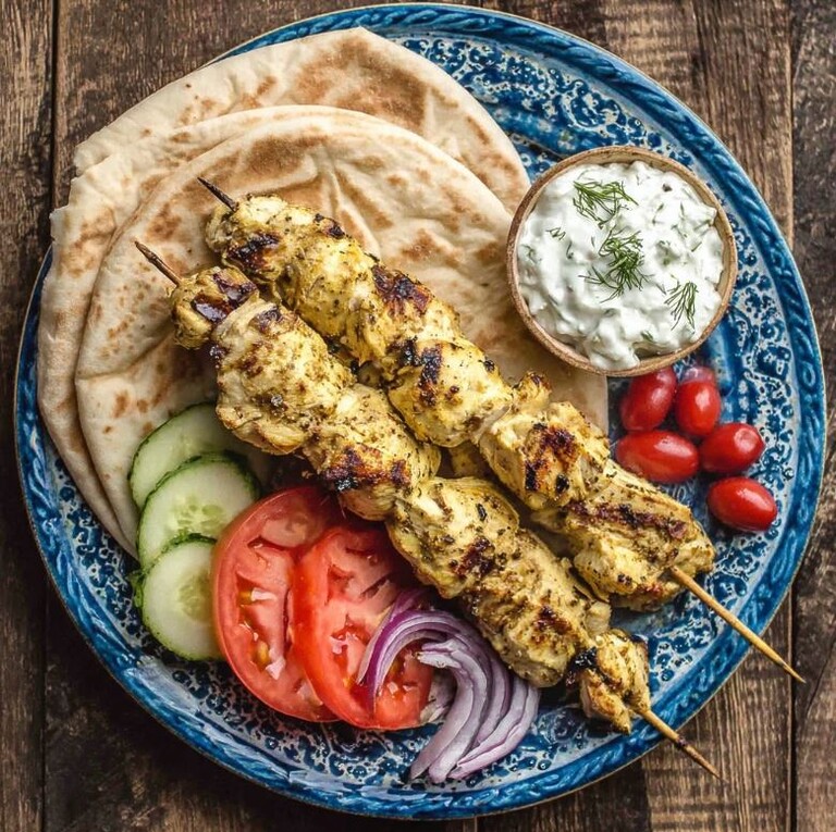 Mediterranean Greek Chicken Souvlaki Recipe (Street-Cart Style)