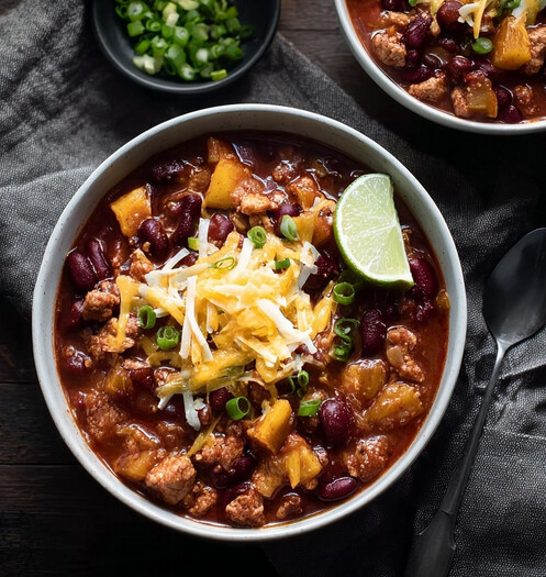 The Best Heart-Healthy DASH Diet Turkey Chili (Slow Cooker Classic!)