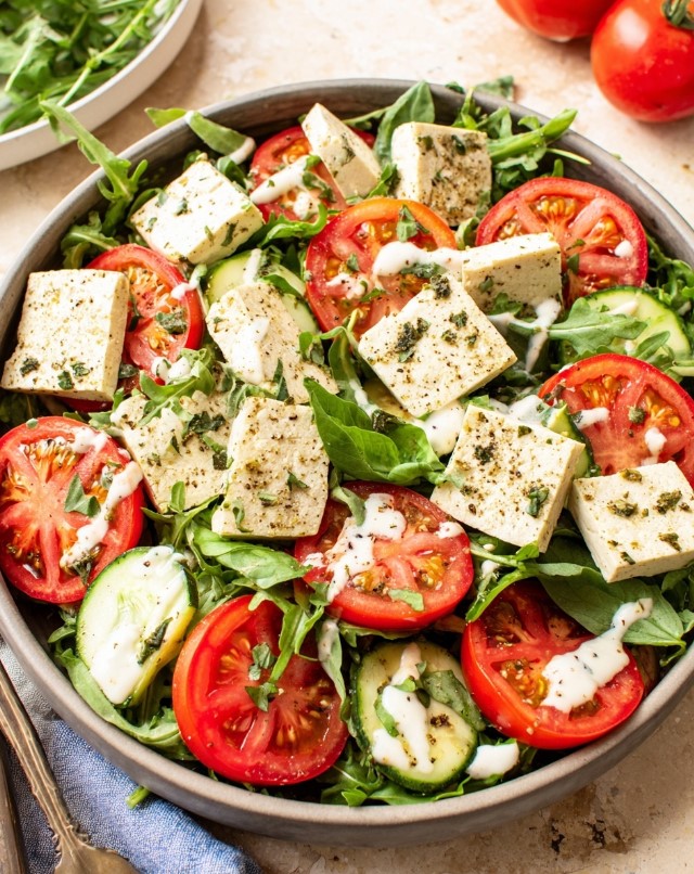 Mediterranean Tofu Salad