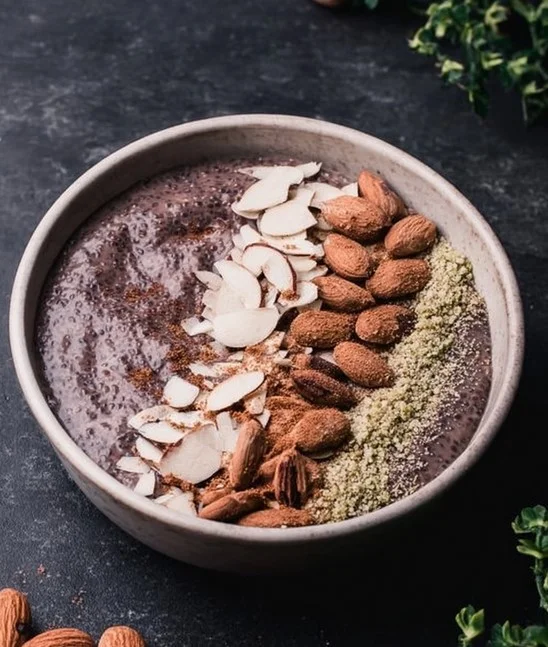 Rich Chocolate & Almond Chia Pudding Recipe