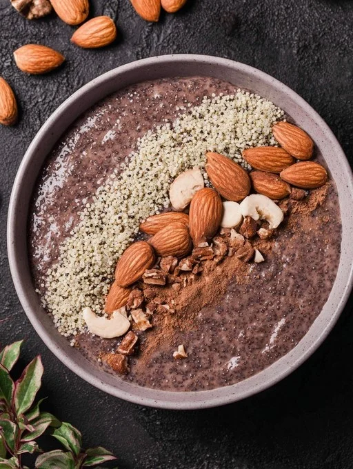 Rich Chocolate & Almond Chia Pudding Recipe