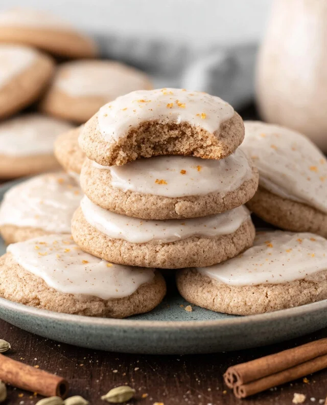 Soft-Baked Chai Spice Cookies with Cardamom Frosting Recipe