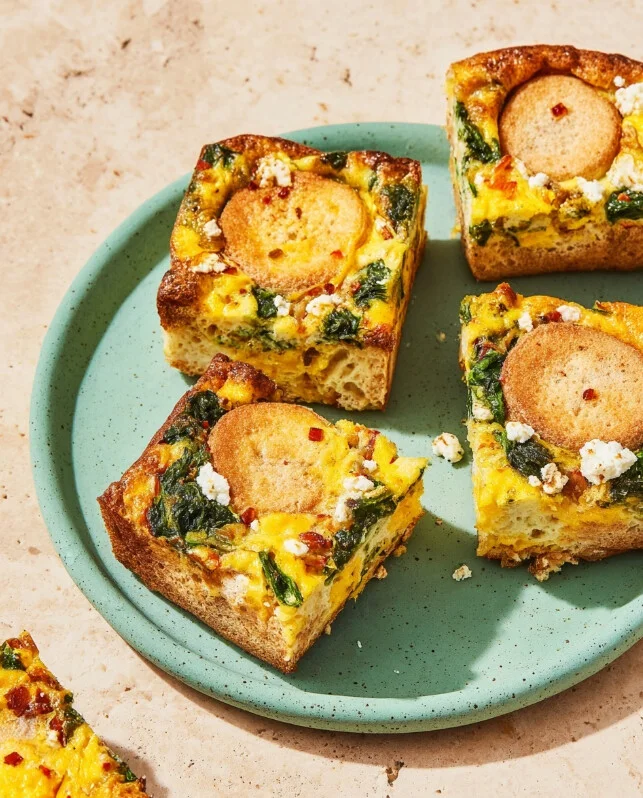 Mediterranean Spinach & Feta Breakfast Bake Recipe