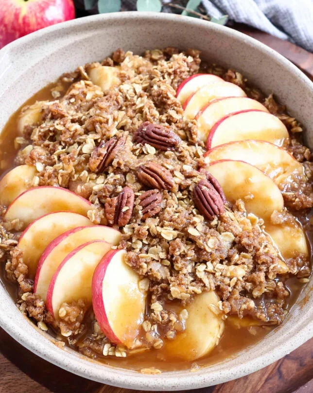 Warm Spiced Apple and Pecan Crisp Recipe