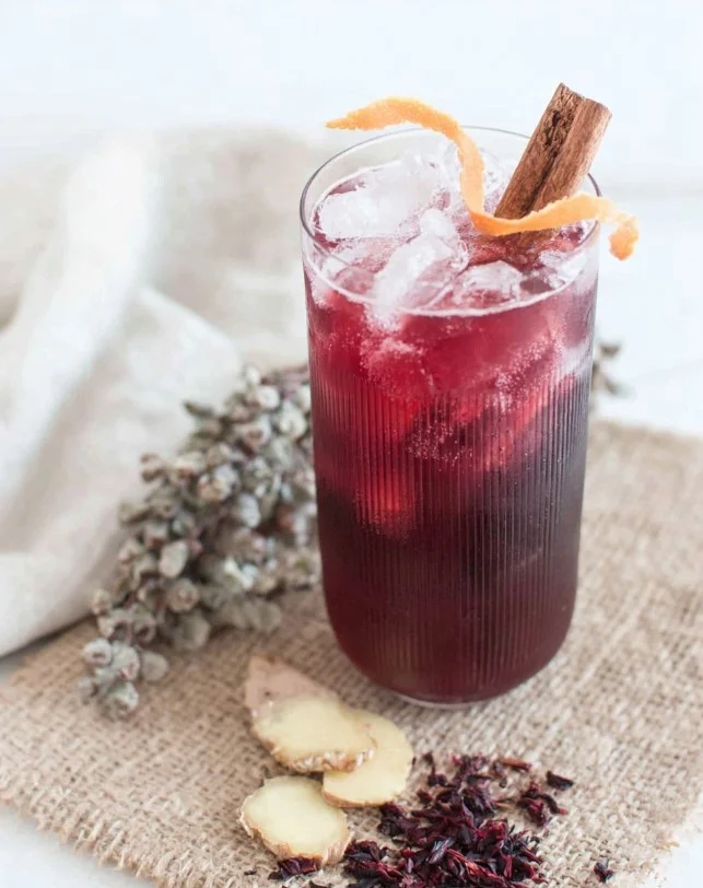 Zesty Spiced Cold Brew Hibiscus Tea (Sugar-Free) Recipe